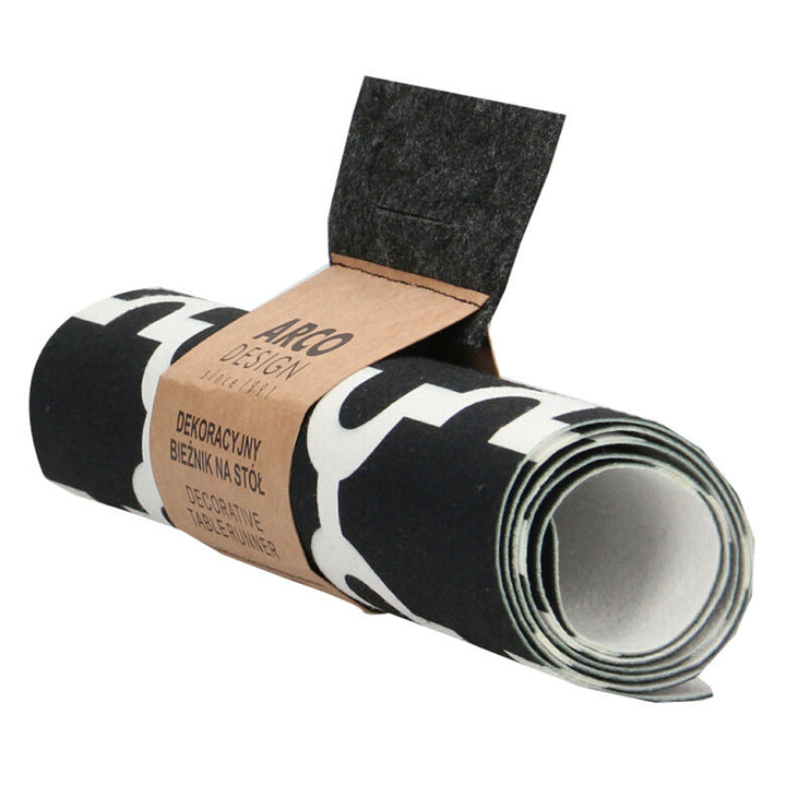 Bieżnik Bertoni, stołowy, z filcu, 95x33cm, wzór nadruku Maroco Night