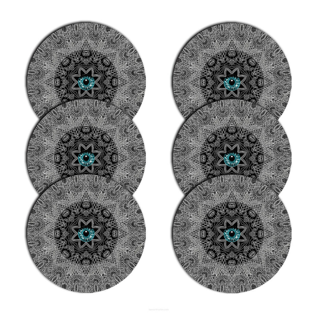 Zestaw podkładek na stół Bertoni, 6 sztuk, okrągłe, 33 cm, Look