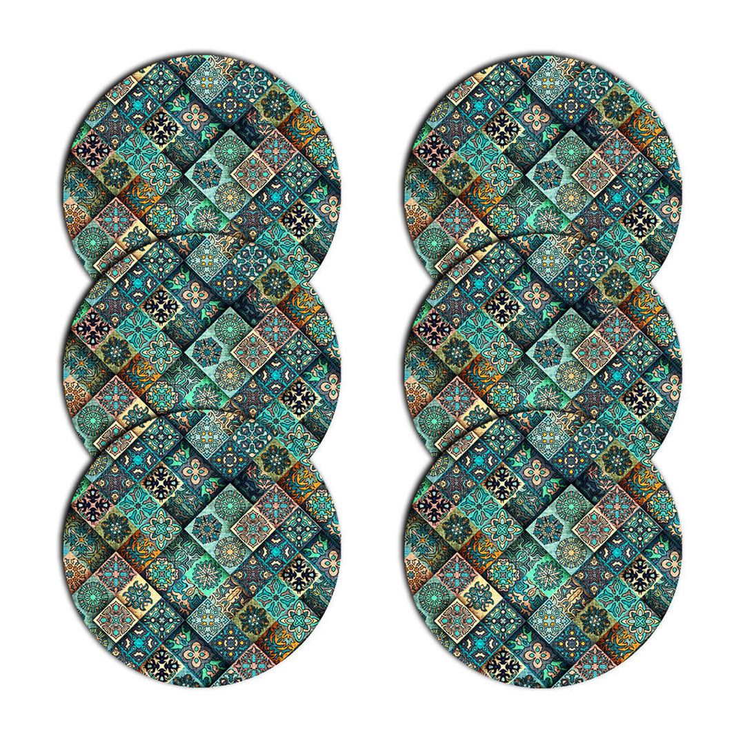 Zestaw podkładek na stół Bertoni, 6 sztuk, okrągłe, 33 cm, Estera