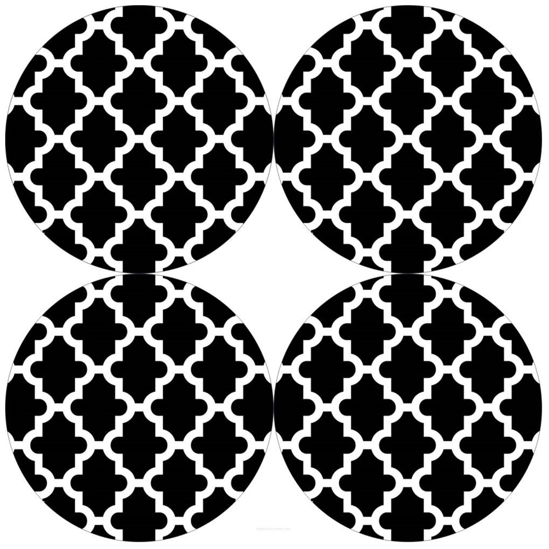 Zestaw podkładek na stół Bertoni, 4 sztuki, okrągłe, 33 cm, Marocco Night