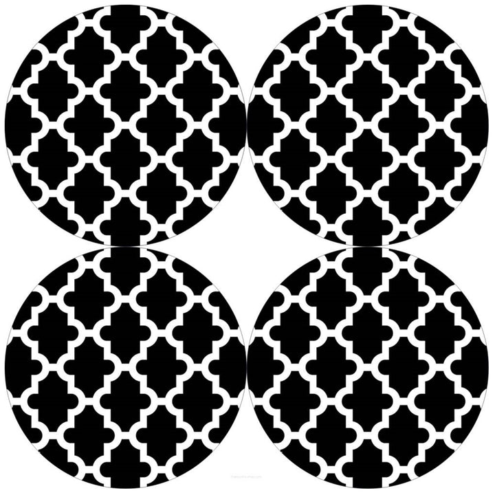 Zestaw podkładek na stół Bertoni, 4 sztuki, okrągłe, 33 cm, Marocco Night