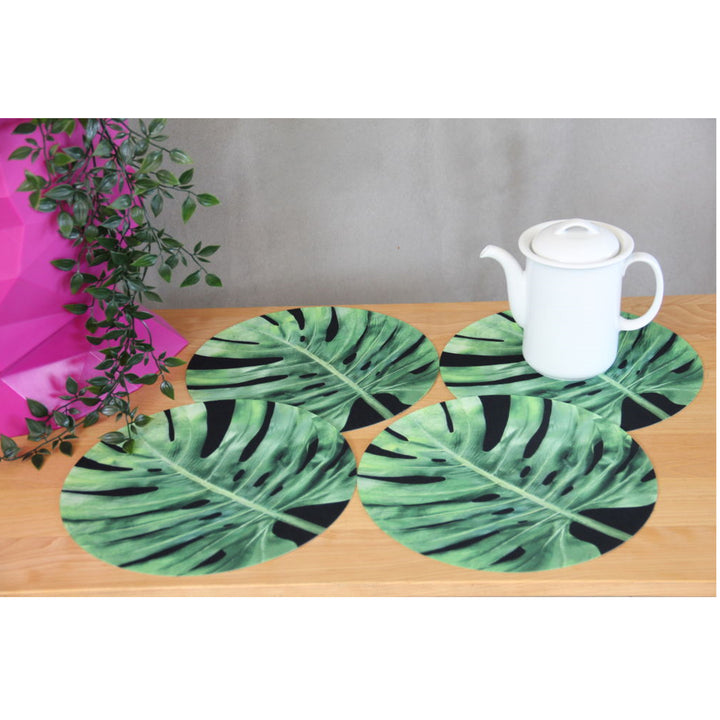 Zestaw podkładek na stół Bertoni, 4 sztuki, okrągłe, 33 cm, Galapagos Night