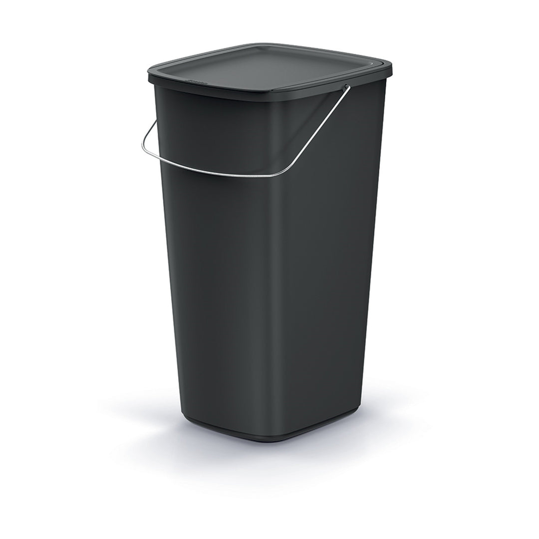 Kosz na śmieci Keden, czarny, pojemność 25L, Compacta Q Basic