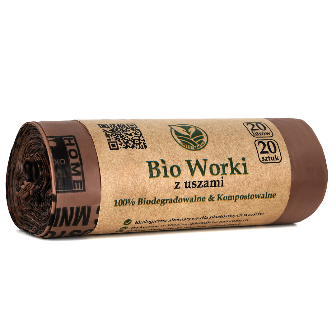 Worki biodegradowalne kompostowalne BIO 20 litrów 20 sztuk