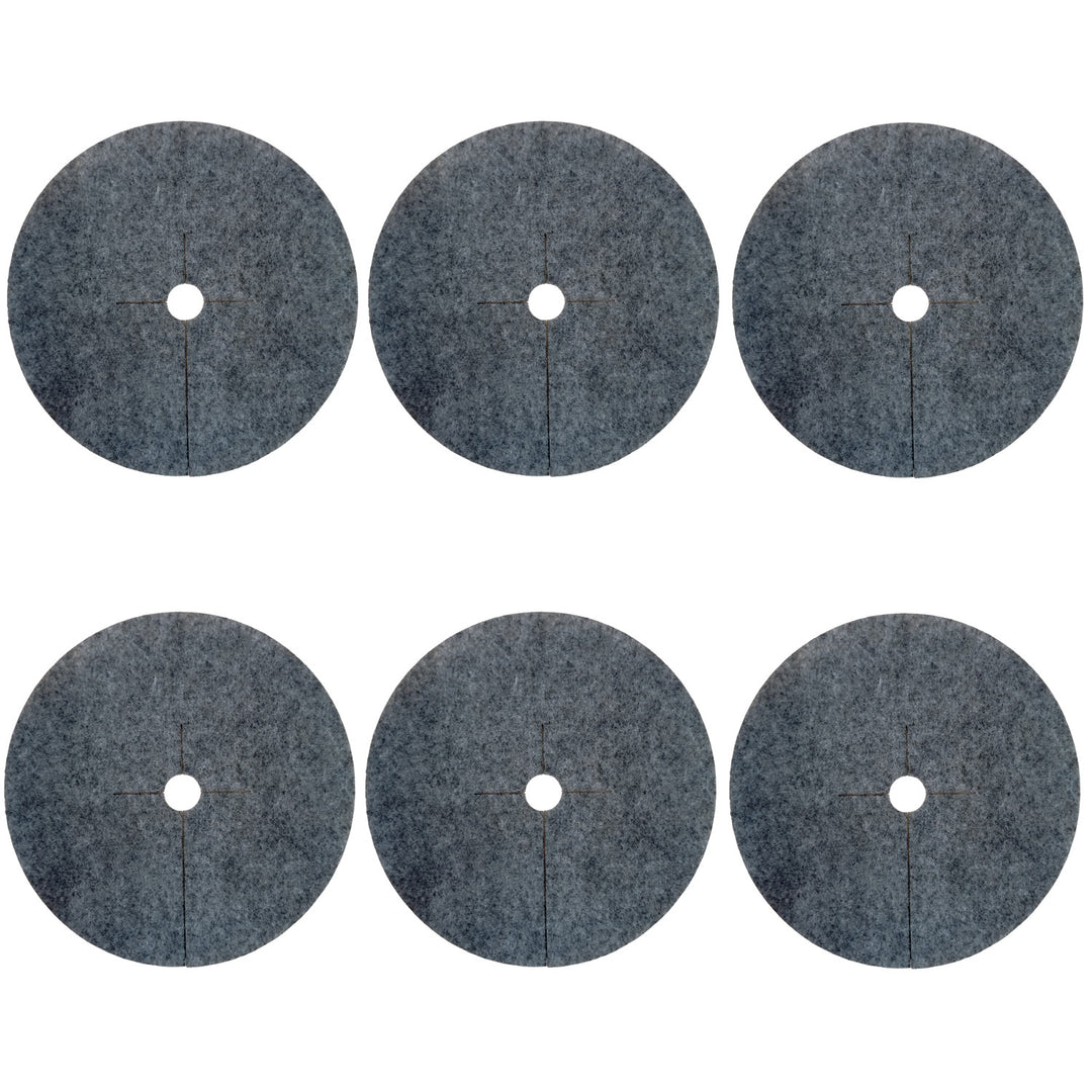 Zestaw krążków antychwastowych Bertoni, 6 sztuk, 60 cm, szare