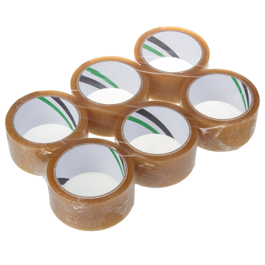Taśma klejąca samoprzylepna pakowa transparentna solvent 54m 48mm - 6 sztuk