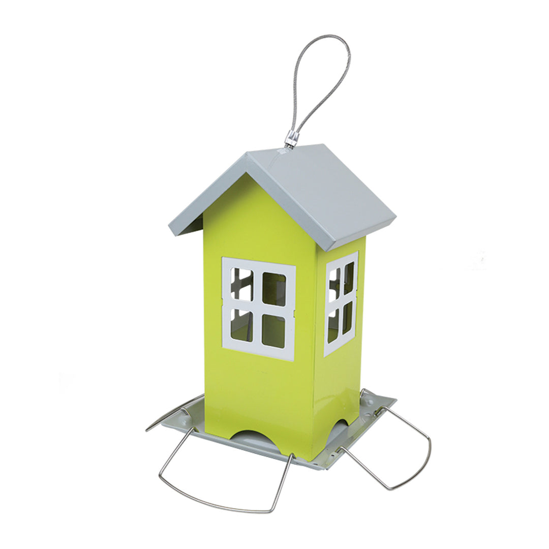 Karmnik metalowy – domek mały, wymiary: szerokość 20,5 cm, wysokość 19,5 cm, Greenmill GR2028