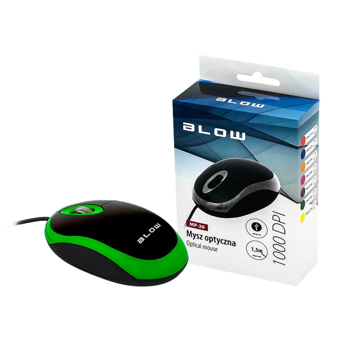 MYSZ OPTYCZNA PRZEWODOWA MP-20 BLOW USB 1000DPI MP-20