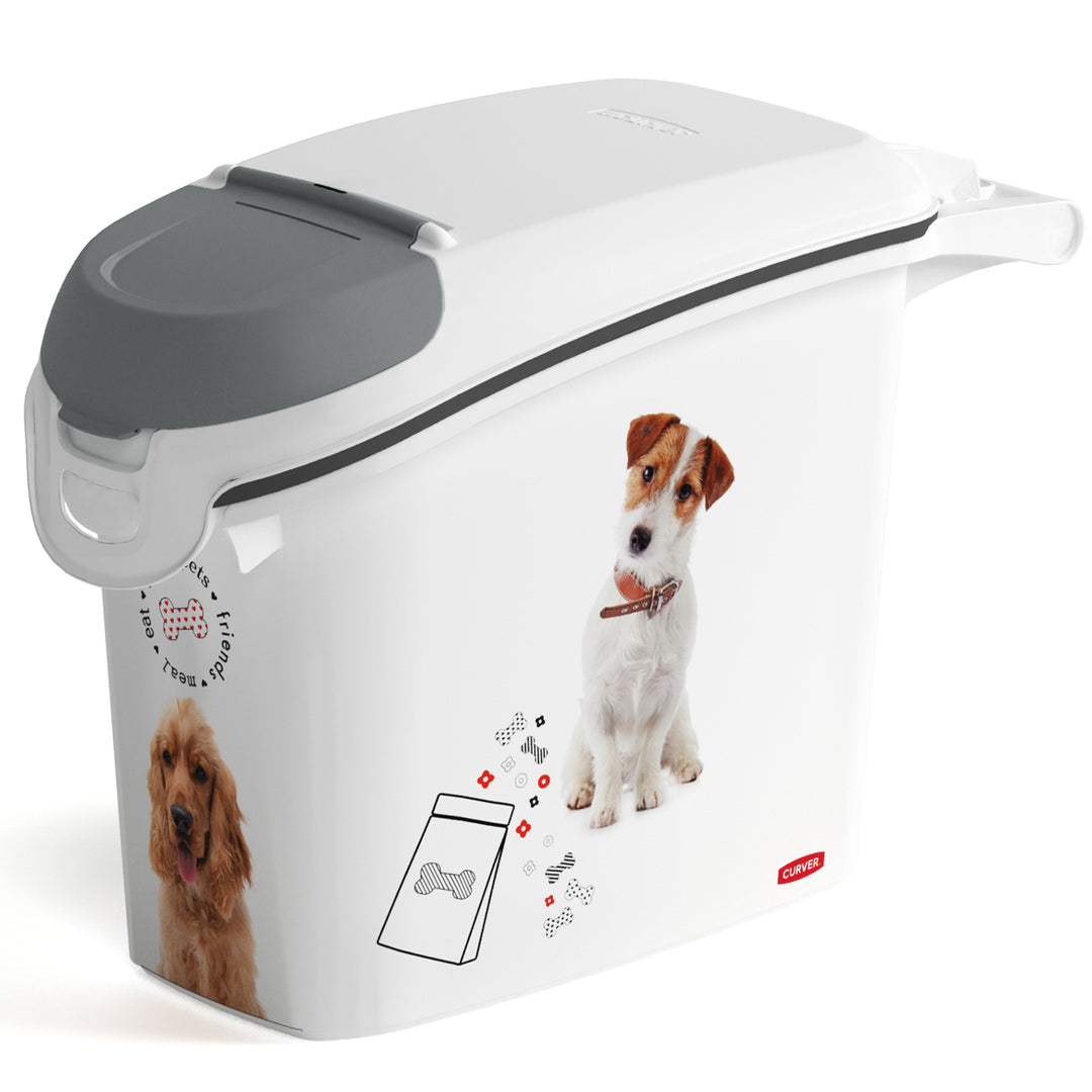 Pojemnik na karmę Curver Love Pets Dogs 6kg z uchylną klapą