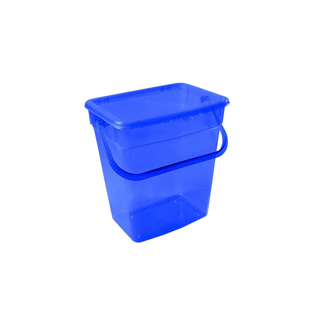 Pojemnik na proszek Plast Team 6L transparentny niebieski