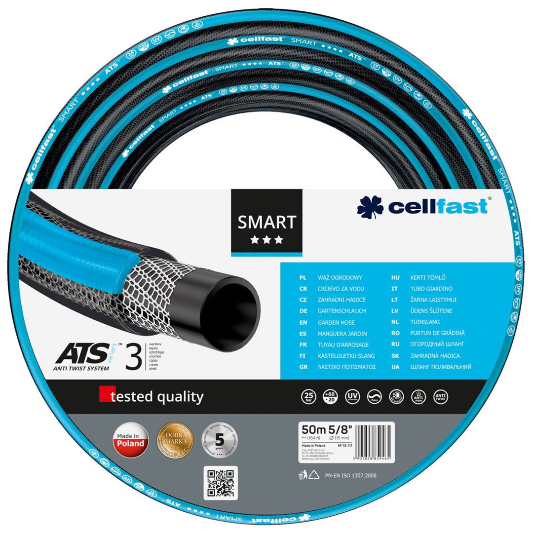 Wąż ogrodowy Cellfast Smart ATS variant ™ jest idealny do ogrodnictwa.