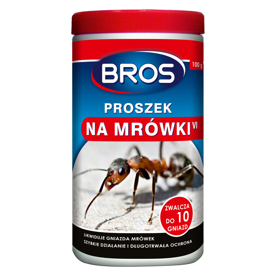 Proszek na mrówki Bros 100g likwiduje gniazda mrówek zwalcza do 10 gniazd