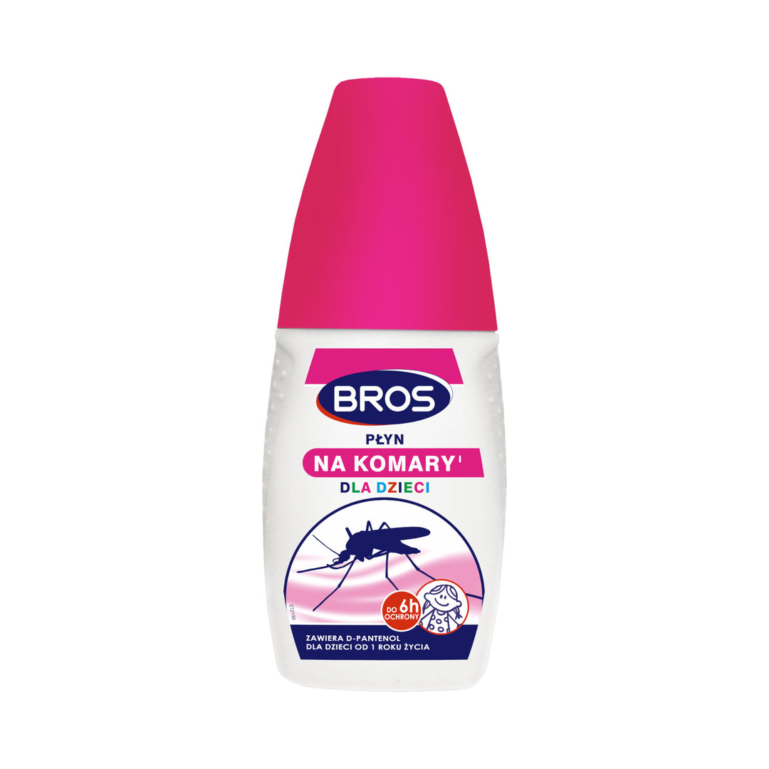 Bros płyn na komary dla dzieci 50ml - delikatna postać preparatu nie uczula skóry