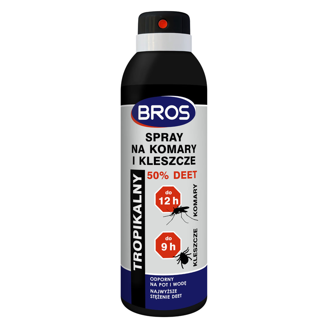 Spray na komary, kleszcze i meszki 50% DEET Bros 180ml