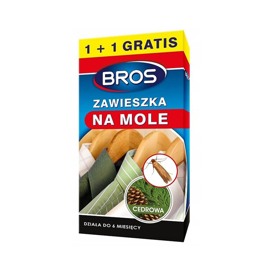 Zawieszka na mole Bros o zapachu cedrowym, działa do 6 miesięcy