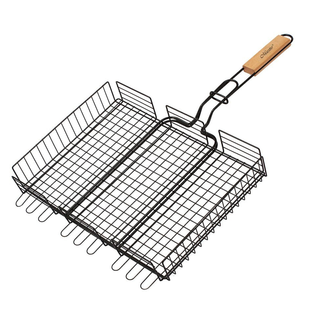 Ruszt grillowy zamykany 40x30cm Maestro MR1001 kratka grillowa