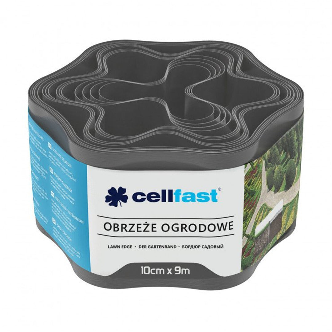 Obrzeże ogrodowe 10cm x 9m Cellfast - kolor grafitowy