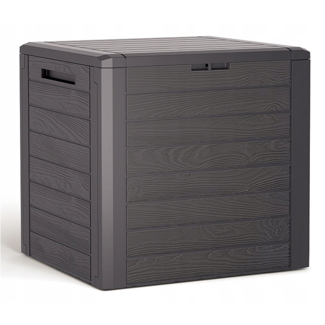 Skrzynia ogrodowa Prosperplast Woodebox 140L umbra MBWL140-440U