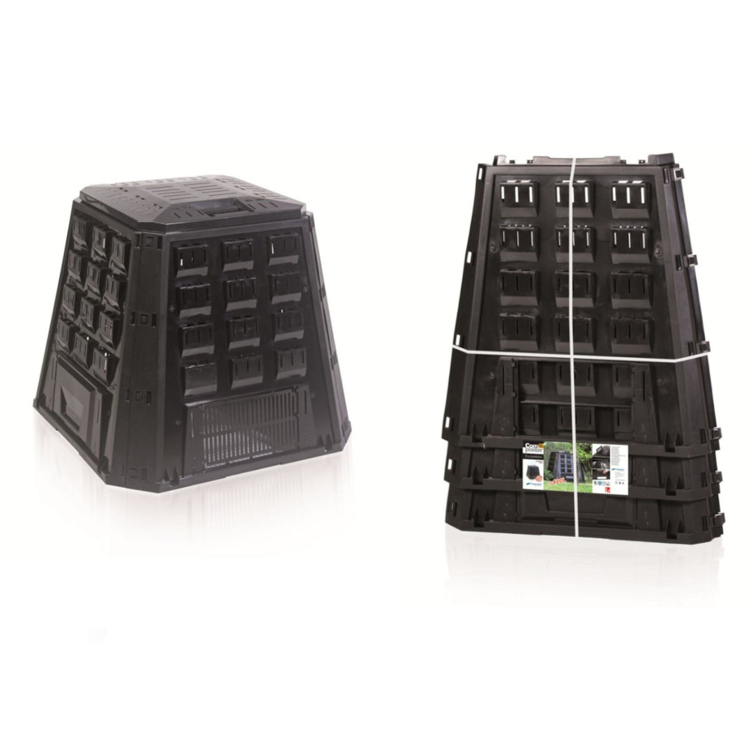 Kompostownik ogrodowy 420l Evogreen IKEL420C-S411 - kolor czarny