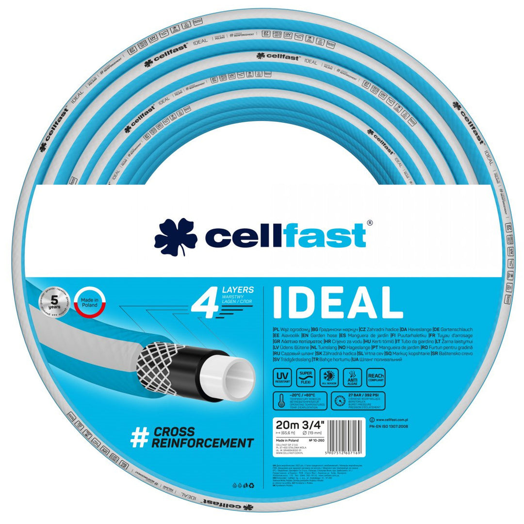 Wąż ogrodowy CELLFAST IDEAL 3/4" 20m 10-260 4-warstwowy