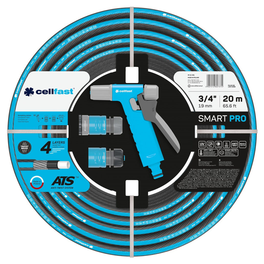 Zestaw zraszający SMART PRO ATS 13-491 3/4" 20m, zraszacz pistoletowy HYDRON