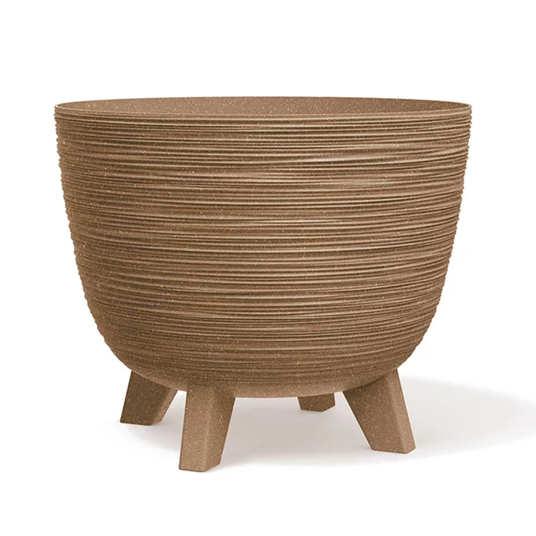 Doniczka Prosperplast, średnica 290 mm, nóżki, DFUR300W-4665W, Furu ECO Wood