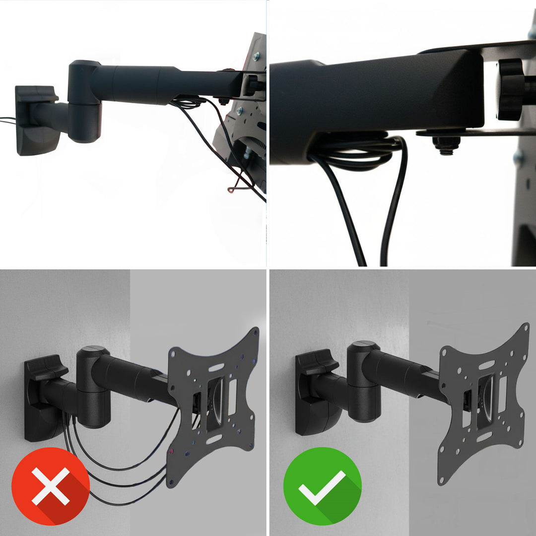 Uchwyt do telewizora lub monitora Maclean, uniwersalny, max vesa 200x200, 13-42", 30 kg, czarny, MC-503A B