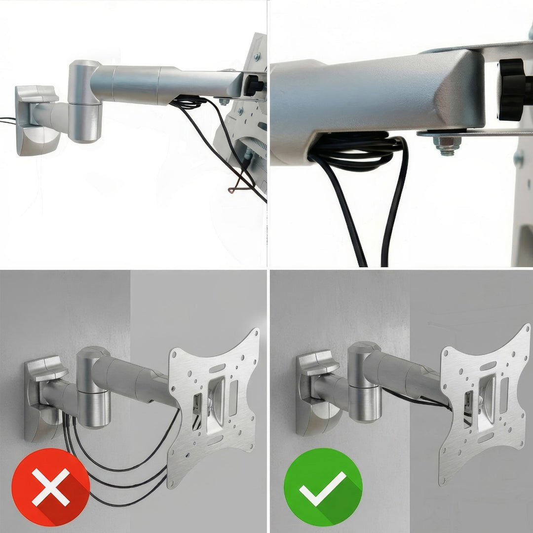 Uchwyt do telewizora lub monitora Maclean, uniwersalny, max VESA 200x200, 23-50", 30 kg, srebrny, MC-503A S