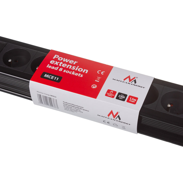 Listwa zasilająca 8 gniazd podświetlany włącznik ochrona dla dzieci