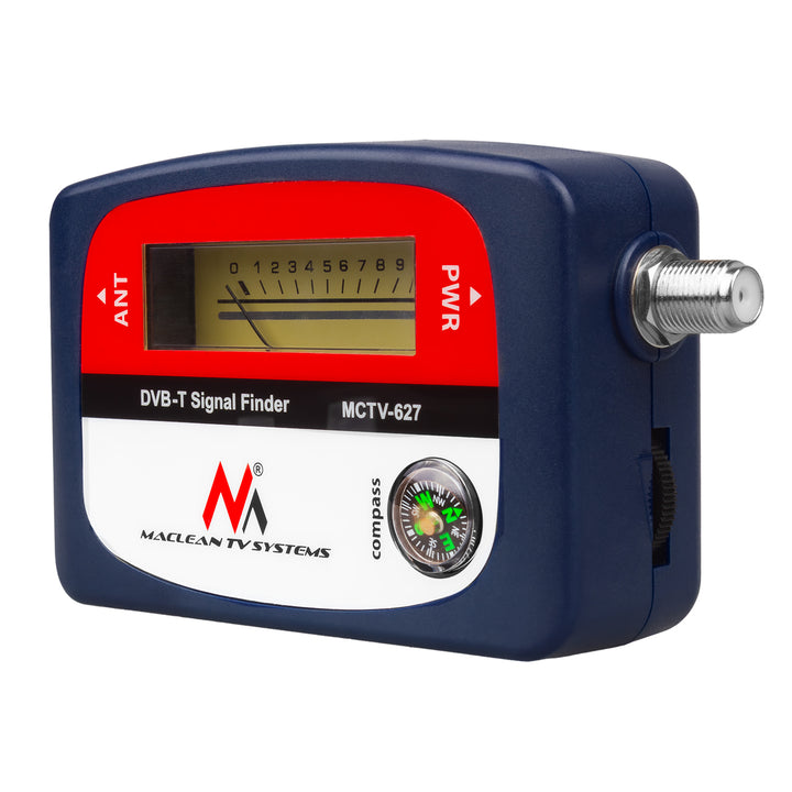 Miernik telewizyjny DVB-T Maclean MCTV-627, etui, kabel 25cm F-F