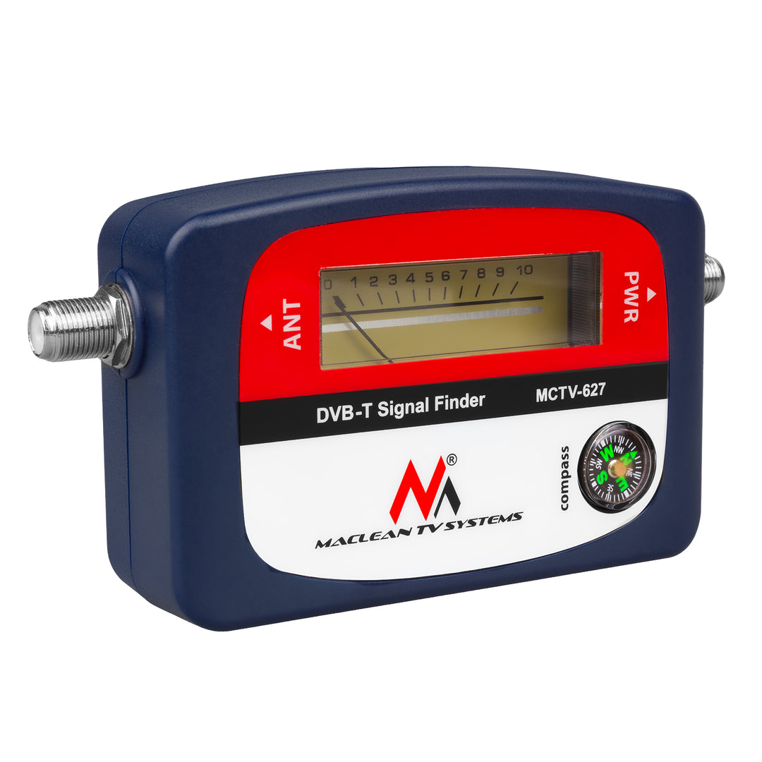 Miernik telewizyjny DVB-T Maclean MCTV-627, etui, kabel 25cm F-F