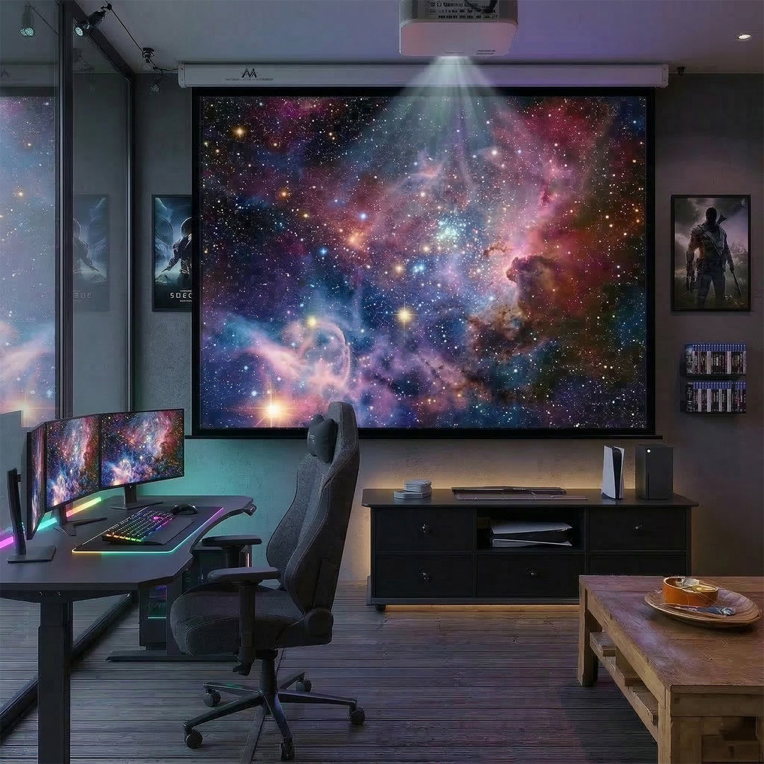 Ekran projekcyjny Maclean, elektryczny, ściana lub sufit, 100'', 200x150, 4:3, MC-592