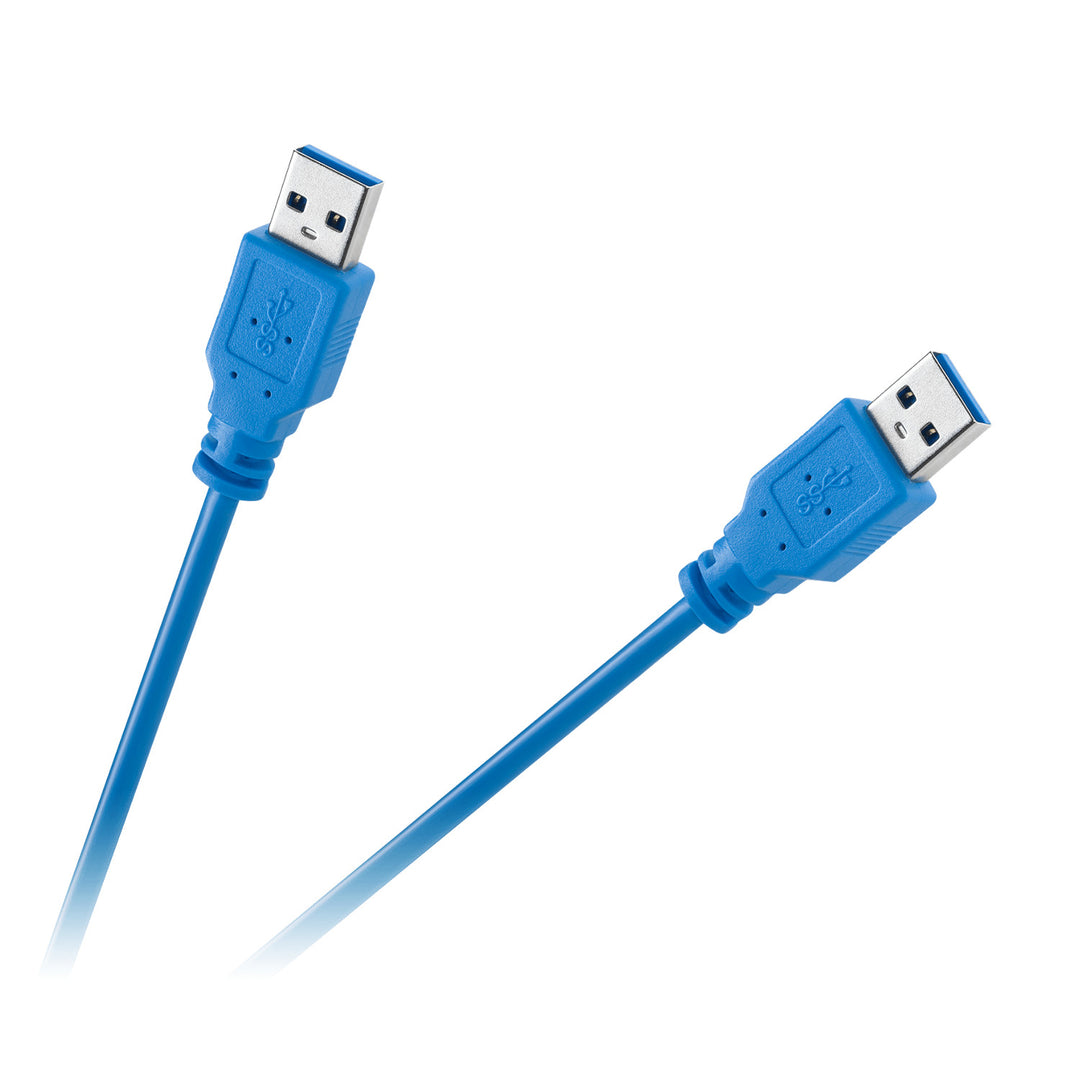 Przewód kabel USB 3.0 AM do AM 1.8m niebieski KPO2900