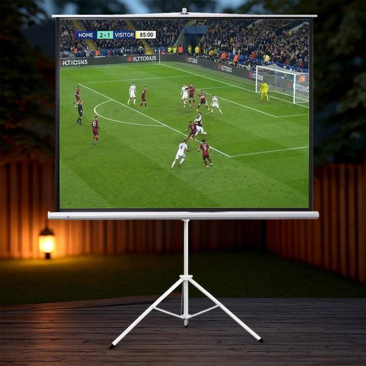 Ekran projekcyjny Maclean, przekątna 120 cali, 240x180 cm, na statywie, format 4:3, MC-608