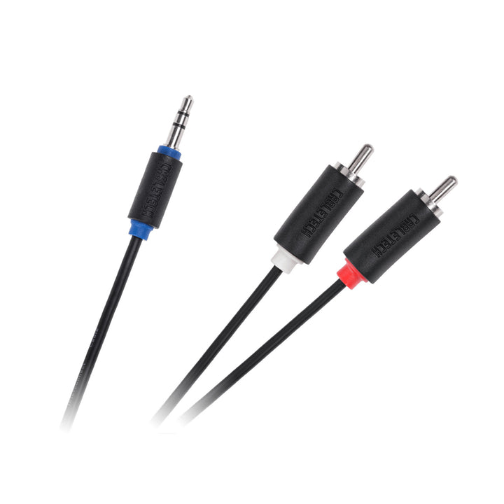 Kabel przewód jack 3.5mm 2x cinch RCA 1.8m Cabletech KPO3952-1.8