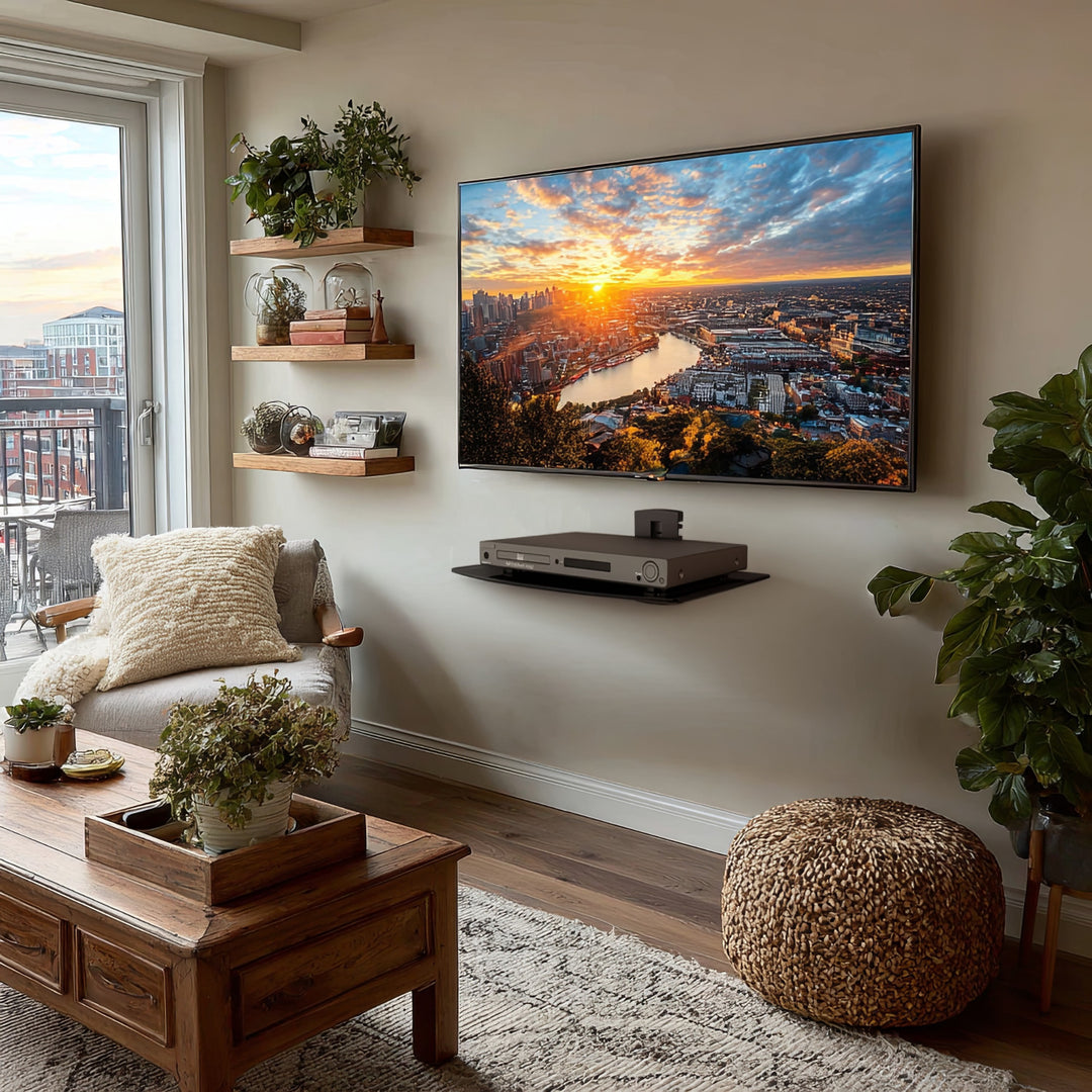 Uchwyt półka do DVD Maclean, pojedyncza, 8kg, MC-663