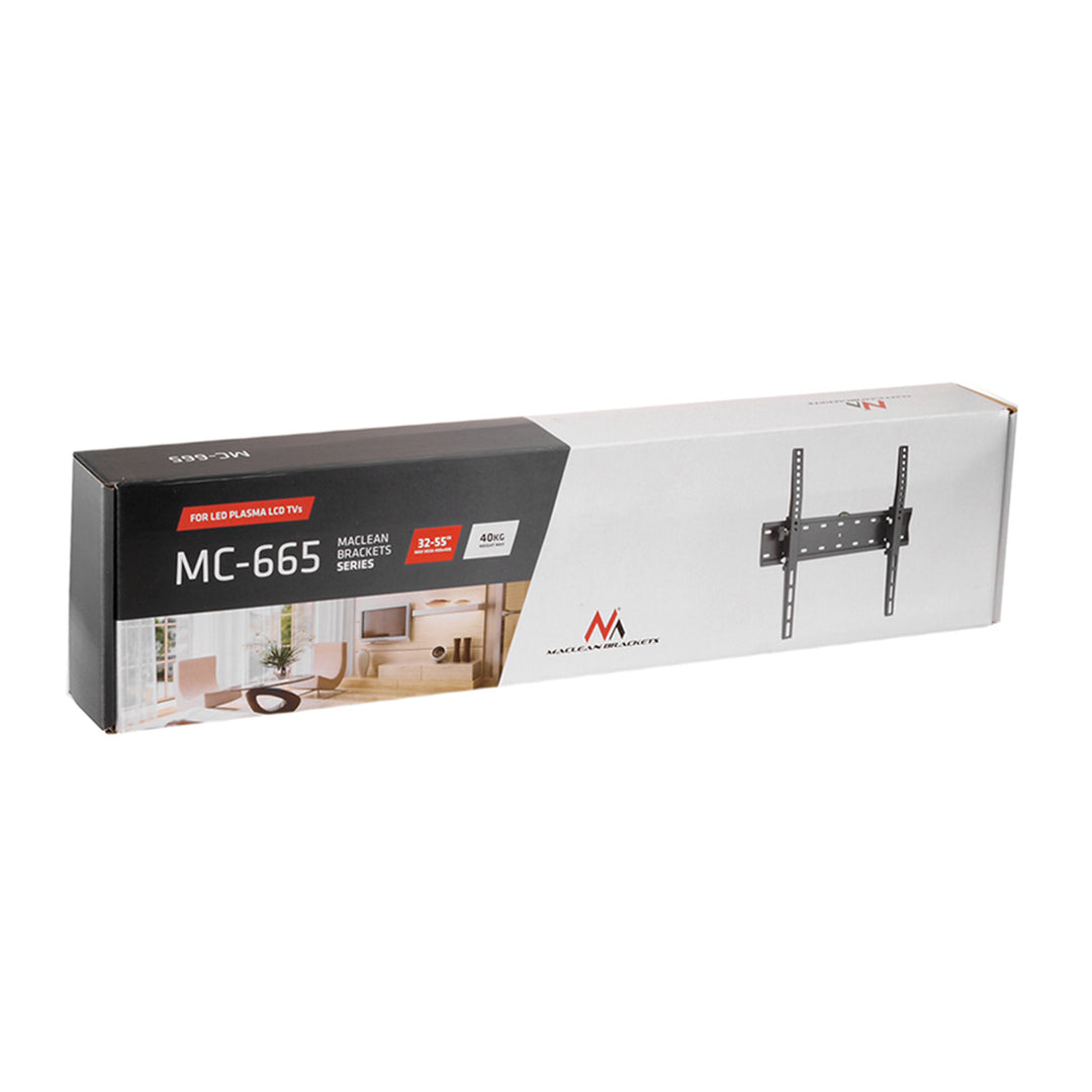Uchwyt do telewizora Maclean, max VESA 400x400, 32-75", do 40kg, czarny, MC-665