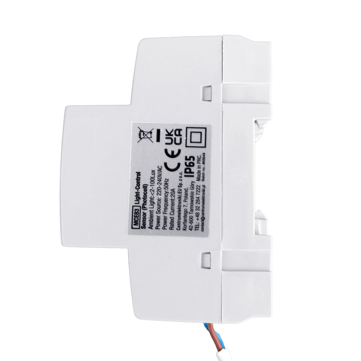 Wyłącznik zmierzchowy Maclean,na szynę DIN, z zewnętrzną sondą, 220-240V/AC, 50Hz, 20A, MCE83