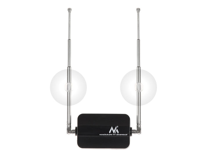 Antena TV DVB-T/T2 HEVC uniwersalna Maclean, wzmacniacz, zasil. 5V lub 12V, MCTV-986