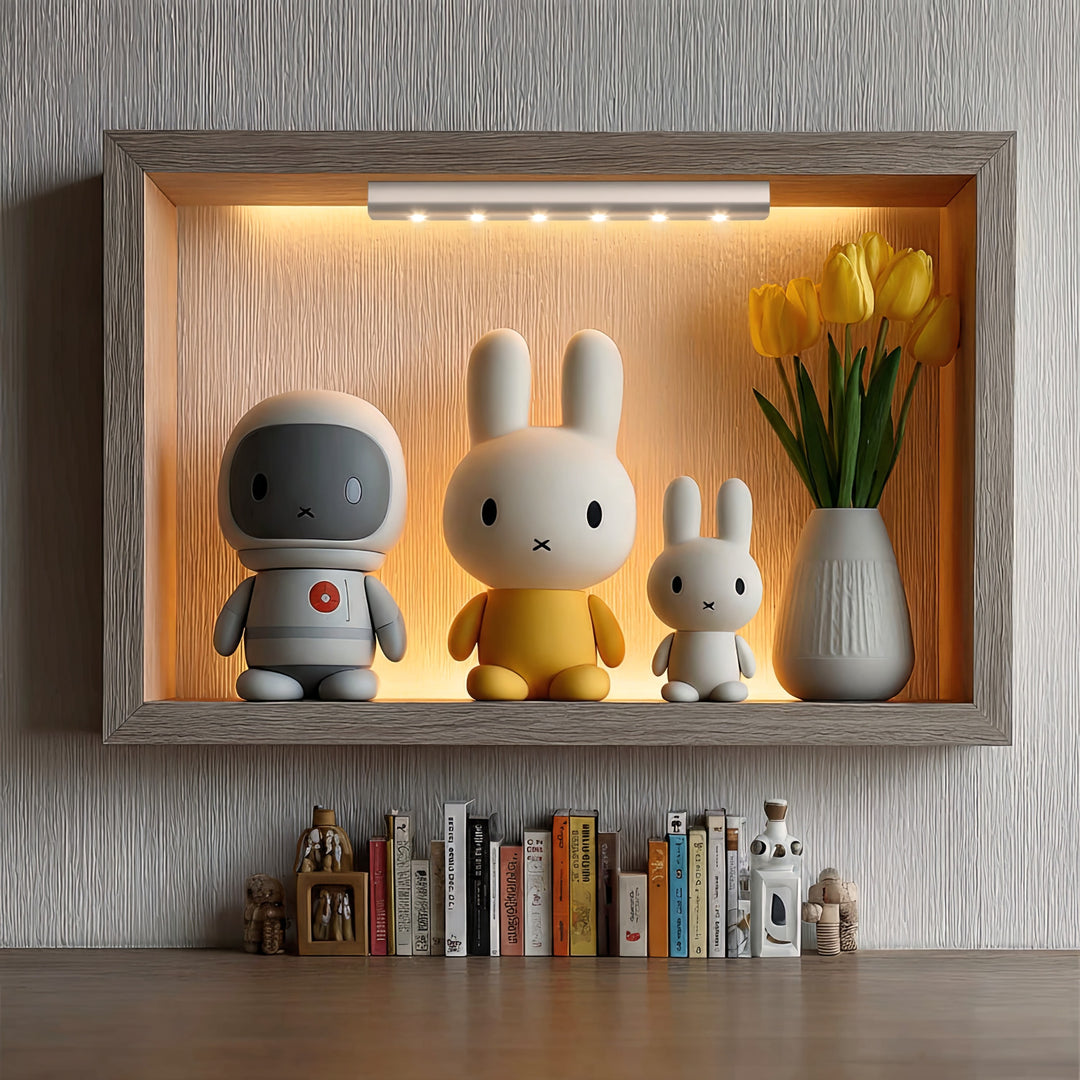 Lampka kuchenna podszafkowa 6LED Maclean, podłużna, z czujnikiem ruchu, 5xAAA, MCE123