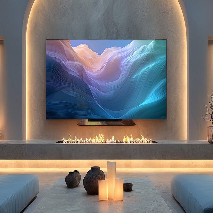 Półka pod DVD Maclean, pojedyncza, max. 10kg, szklana, MC-738