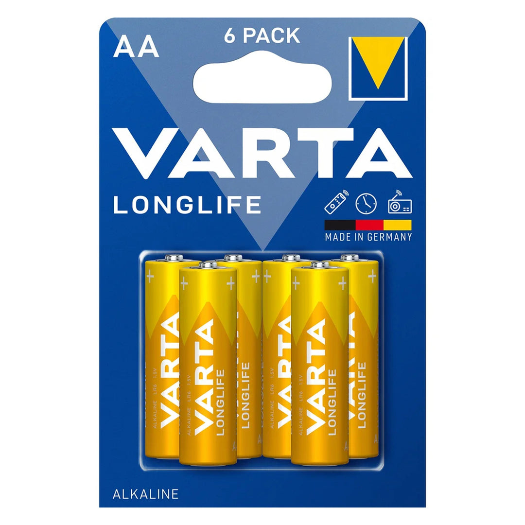 6x Bateria R-06 R06 AA 1,5V alkaliczna Longlife Varta