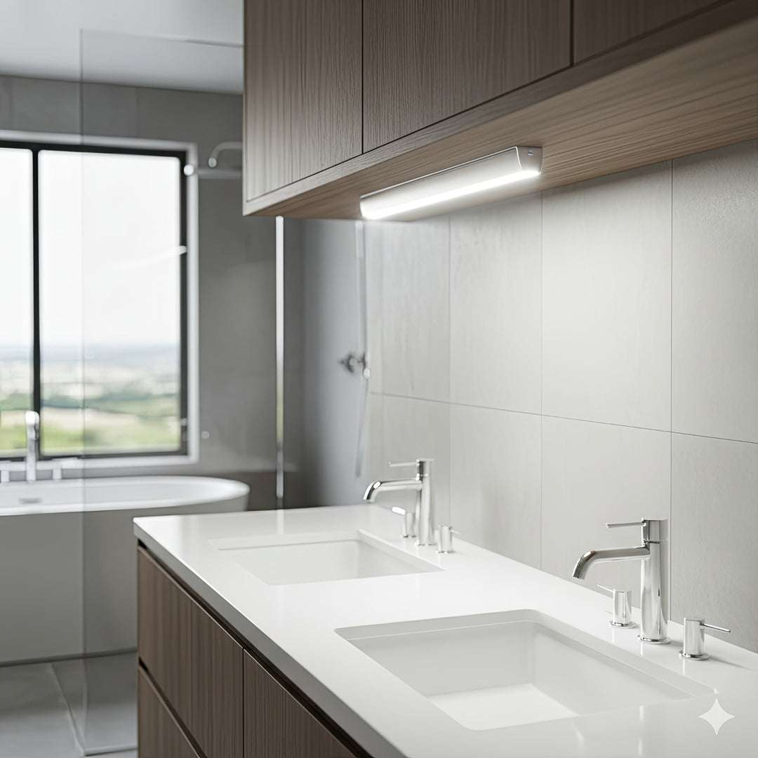 Lampa kuchenna LED Maclean, podszafkowa 9 SMD, na baterie, czujnik PIR on/off, MCE166