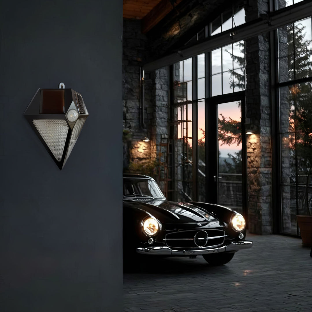 Lampa LED Maclean, Solarna, Ścienna, Z czujnikiem ruchu, 6 LED, 2x solar, MCE168