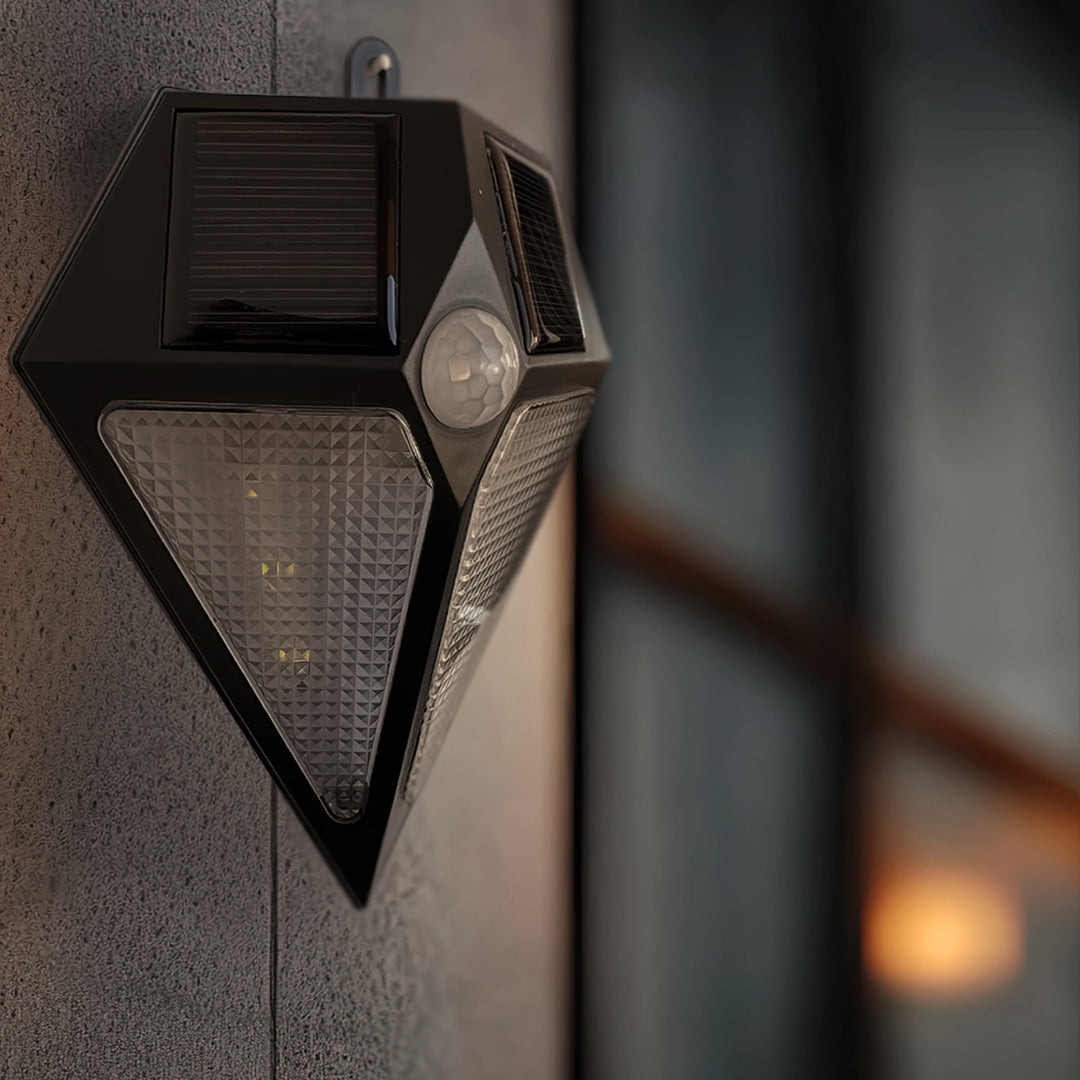 Lampa LED Maclean, Solarna, Ścienna, Z czujnikiem ruchu, 6 LED, 2x solar, MCE168