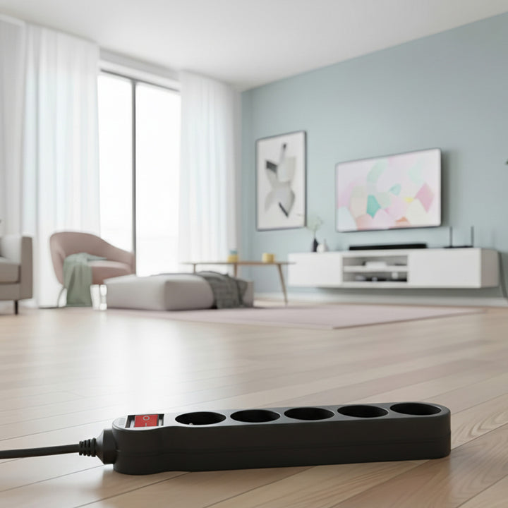 Listwa zasilająca Maclean Energy MCE183 przedłużacz 5 gniazd z wyłącznikiem