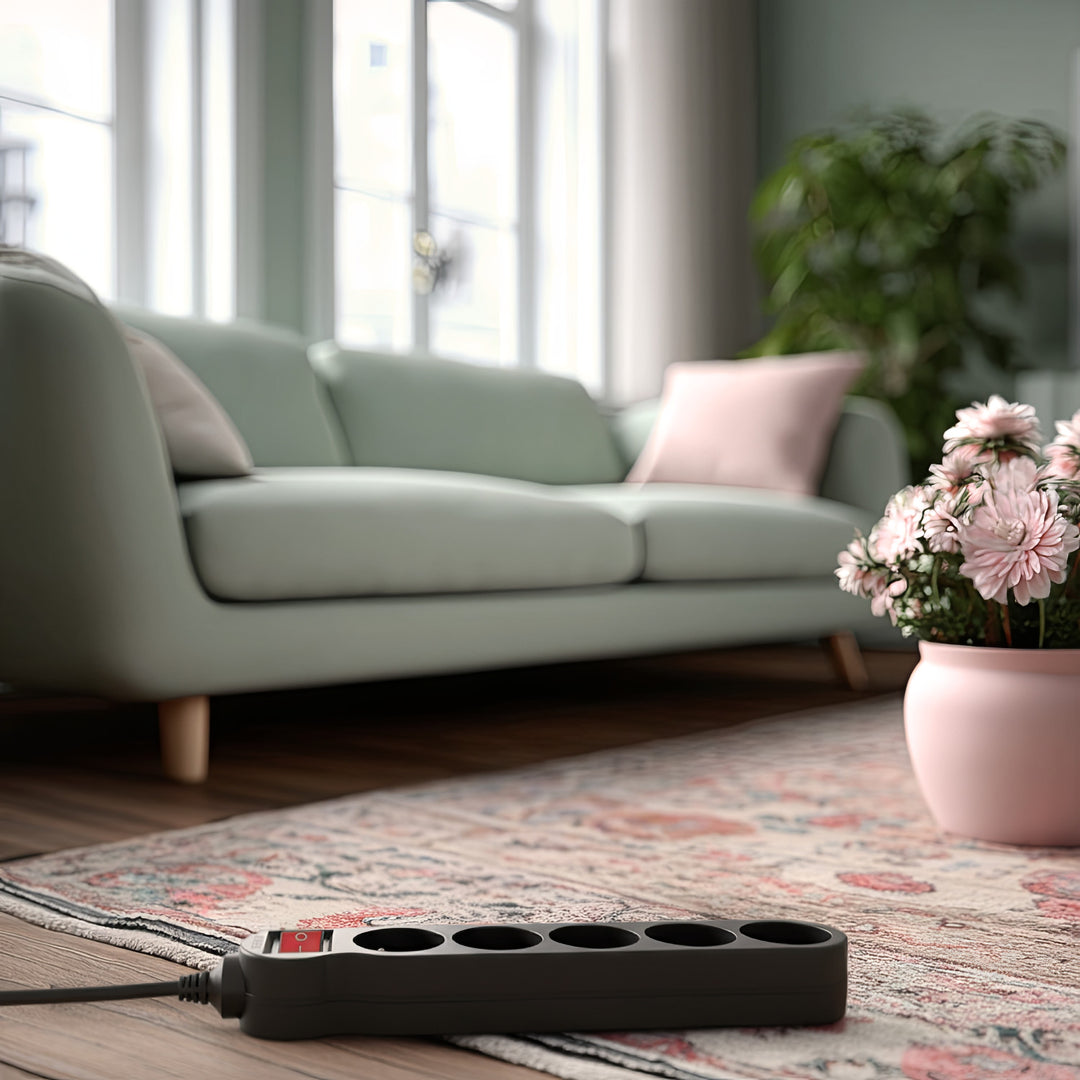 Listwa zasilająca Maclean Energy MCE183 przedłużacz 5 gniazd z wyłącznikiem