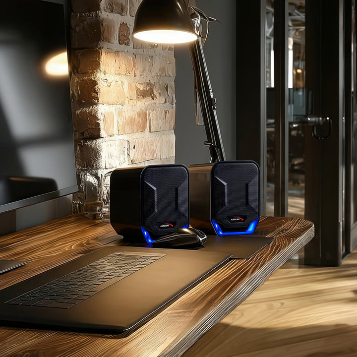 Głośniki komputerowe 6W USB Blue&Black Audiocore AC865 B