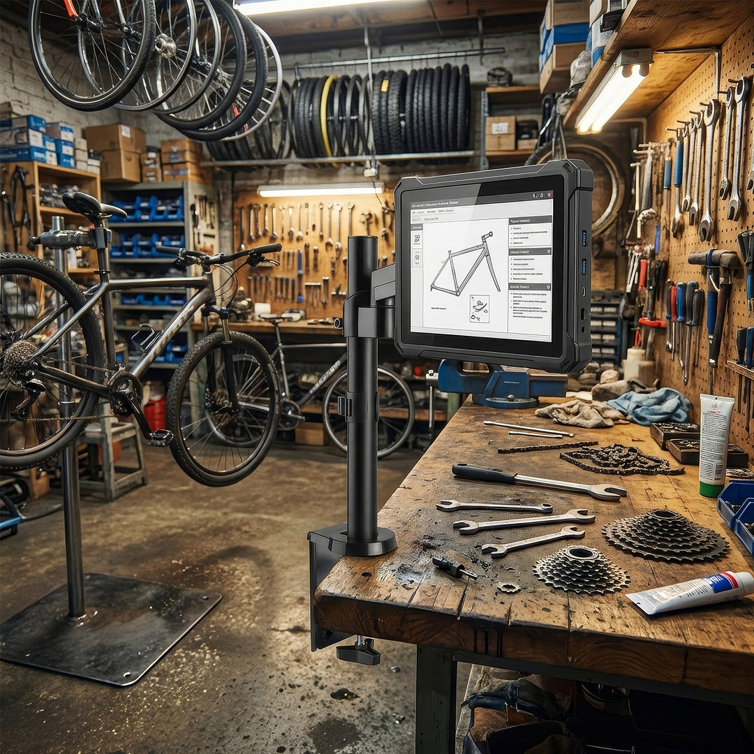 Uchwyt do monitora Maclean, podwójne ramię, ze sprężyną gazową, 17"-32", 8 kg, MC-775