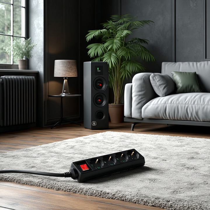 Przedłużacz przedłużający 4 szuflady 5 m Typ niemiecki Maclean MCE194G 3500